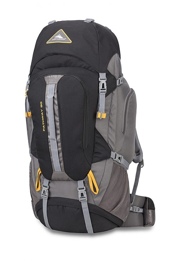 High Sierra Pathway Series 90L Backpack Black/Slate/Gold ExerciseN