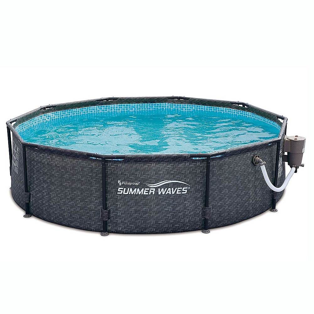 Summer Waves 10ft x 30in Above Ground Frame Pool & Pump ExerciseN